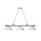 Z-Lite Cordon 3 Light Billiard, Brushed Nickel & White Linen 2306-3BN-DWL14 - alternate 8